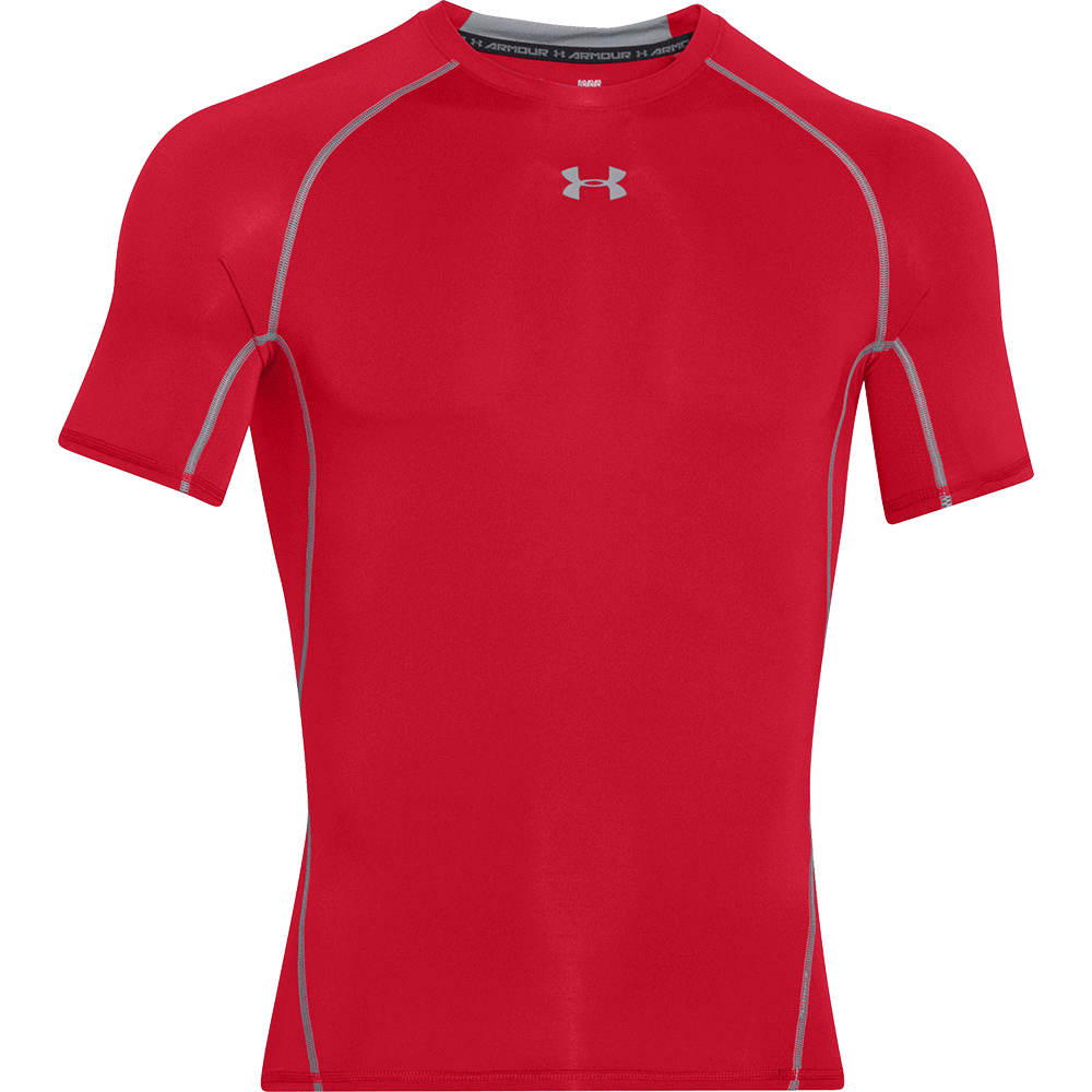 Under Armour HeatGear® Short Sleeve Compression Shirt Red