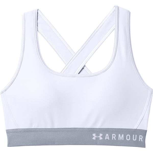Women's Under Armour® Mid Crossback Sports Bra White