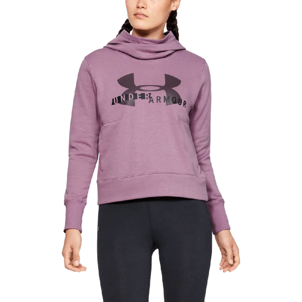 women's purple under armour hoodie